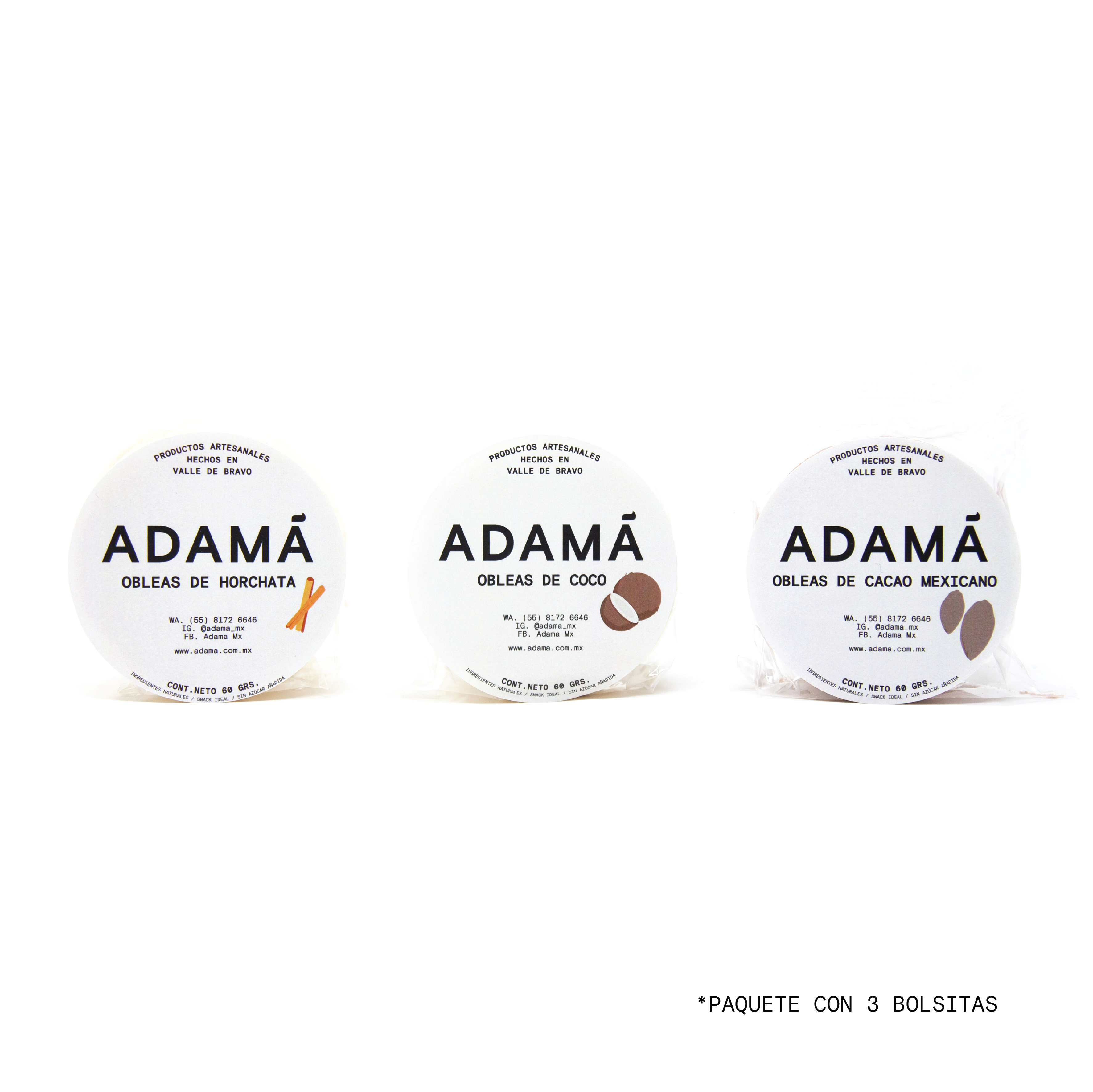 Obleas Mix - 3 Bolsitas